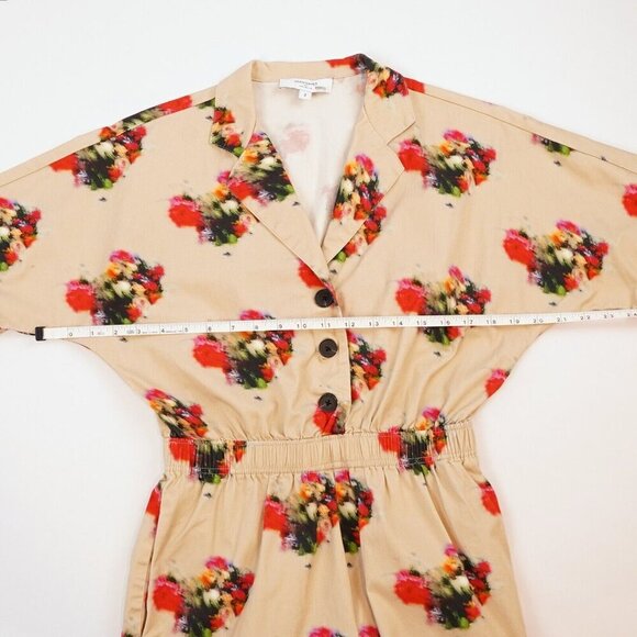 Adam Lippes Blurry Floral Short Sleeve Romper - Size 2 - EUC - Picture 6 of 8